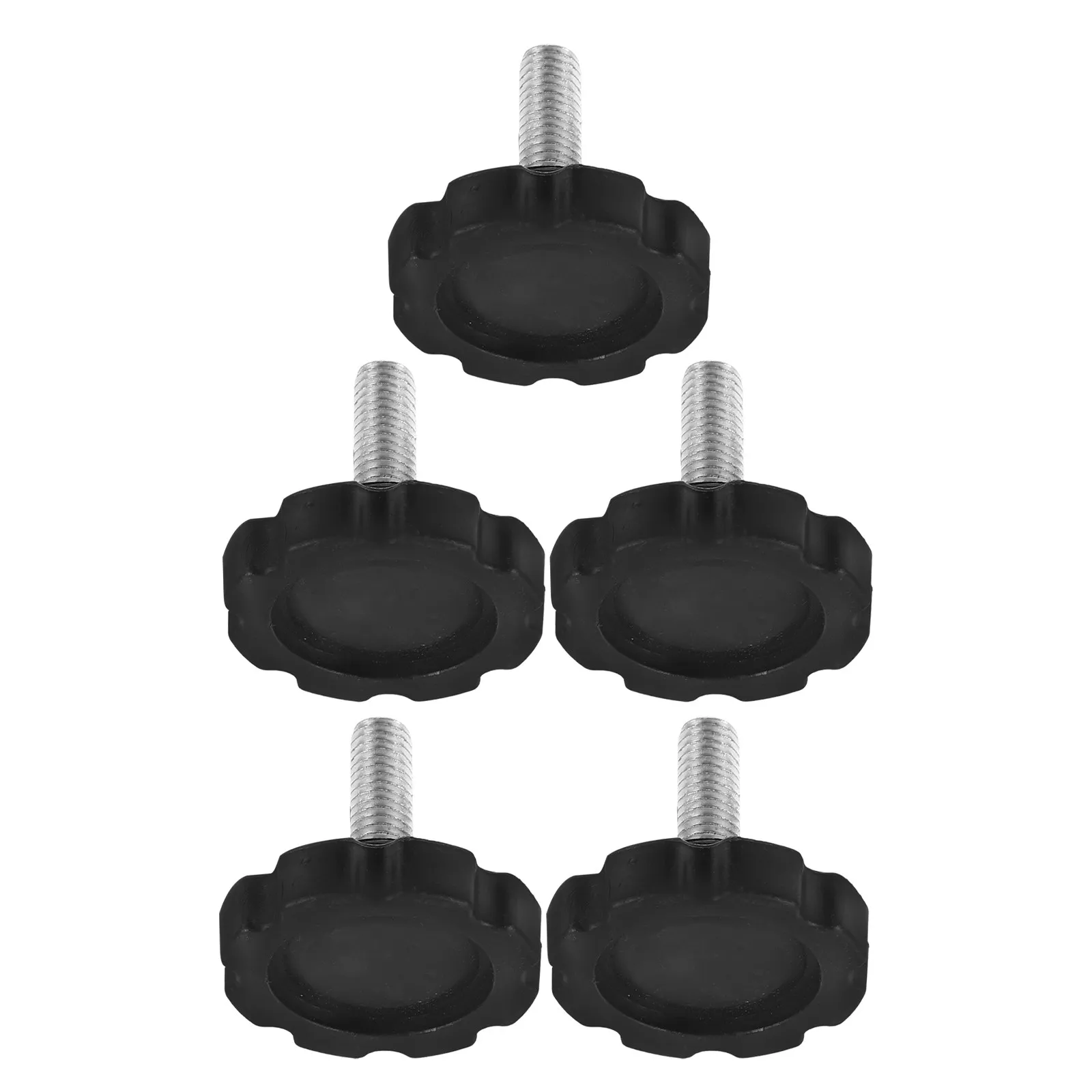5Pcs M8 Thread Star Knob Replacement Screws Hand Tightening Screw Patio Umbrella Base Repair Outdoor Umbrella Stand Accessories