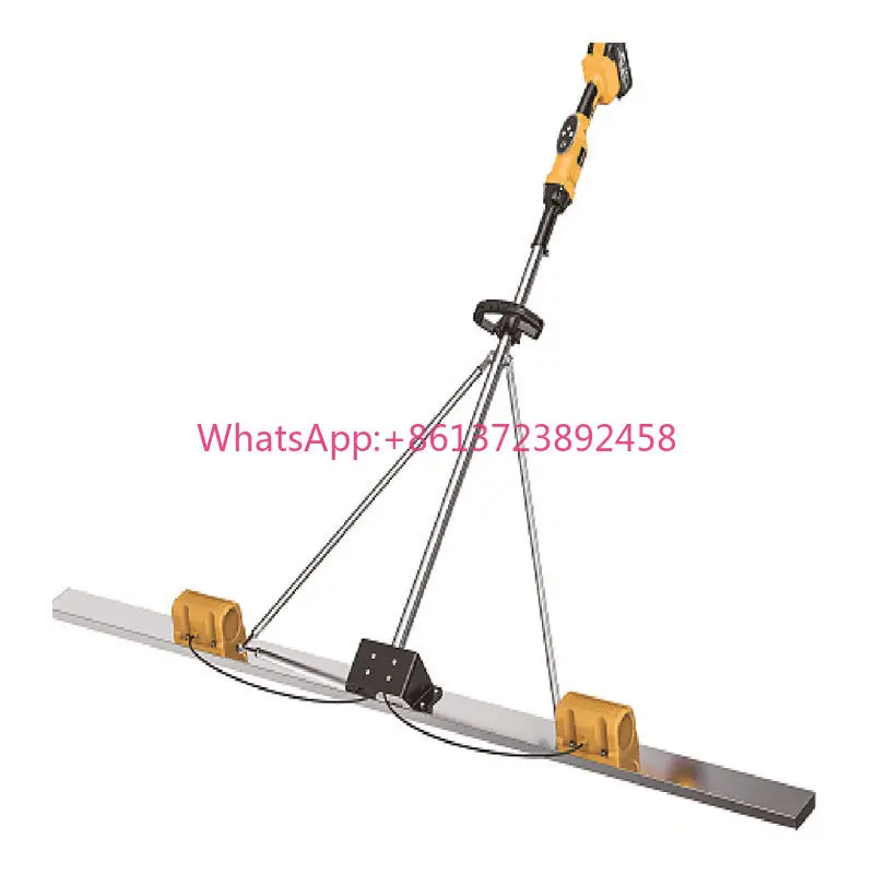 Electric Lithium Concrete Screed Leveling Bull Float Vibrator Concrete Finishing Trowel Ruler Scraper Concrete Vibrator 2m