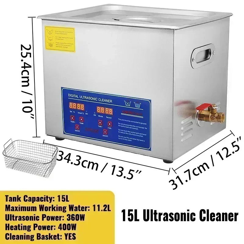 VEVOR 1.3L 2L 3L 6L 10L 15L 22L 30L Ultrasone Reiniger Lave-Dishes Draagbare Wasmachine Vaatwasser Echografie Huishoudelijke apparaten