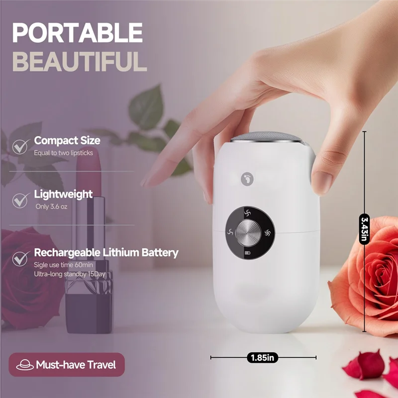 Elektrische voet eeltverwijderaar voor mannen en vrouwen Hielvoetslijpapparaat Geschikt voor droge en gebarsten hielen