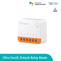 Sonoff Mini R4 Extreme Wifi Smart Switch Two Way Remote Control Detach Relay Mode Smart Home Modlue Via eWelink APP Alexa Google