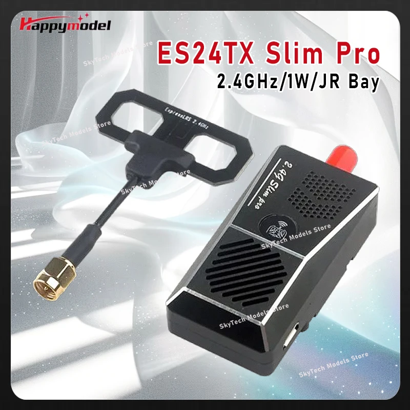 

HappyModel ES24TX Slim Pro 2.4G 1000mW ExpressLRS ELR TX Module RGB LED Cooling Fan for FRSKY X-Lite X9 Lite TBS Tango2 Pro