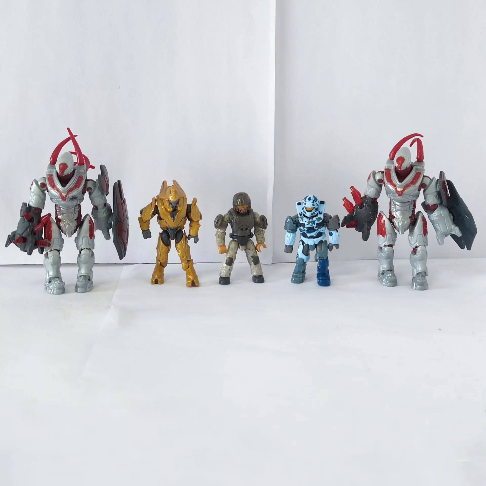 Mega UNSC Scorpion Clash Tank Spartan Stone UNSC Marine Elite Warlord Banished Hunters 5-pack Loose Mini Action Figure Toy