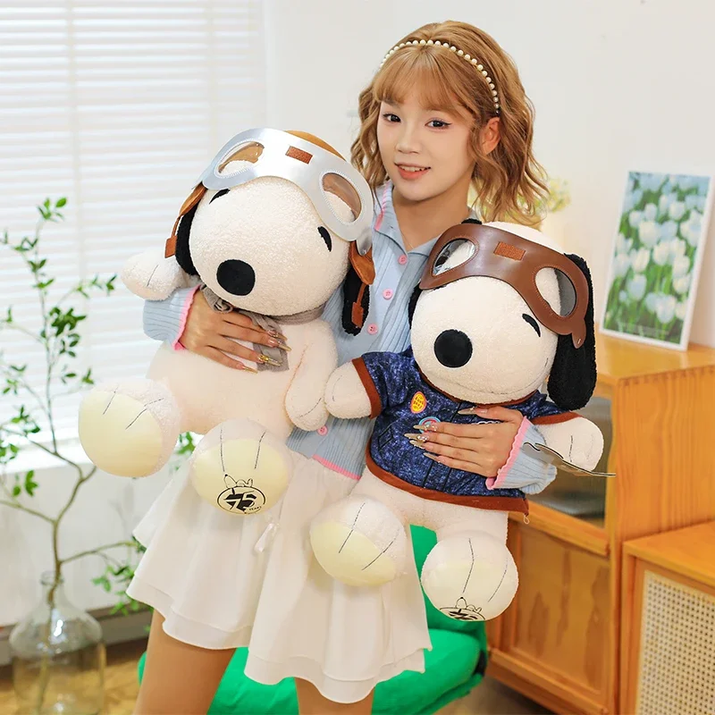 

New 35-70cm Snoopy Peanut Comics 75th Anniversary Series Doll Anime Figure Plush Toy Doll Custom Collect Ornament Birthday Gift