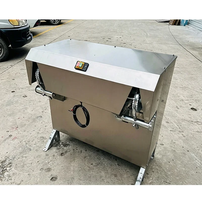 Double-Head Stainless Steel Coconut Shell Peeler with Gear Drive—CY-PK2 Commercial Coconut Processing Equipment(Customized)