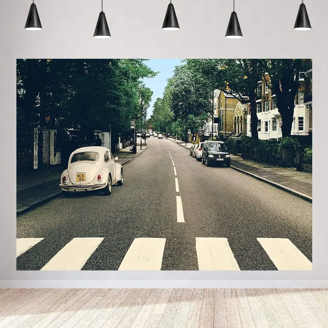 

Music Band Backdrop World Famous Street London Landmark Background for Party Decor Portrait Photoshoot Studio Booth Supplies