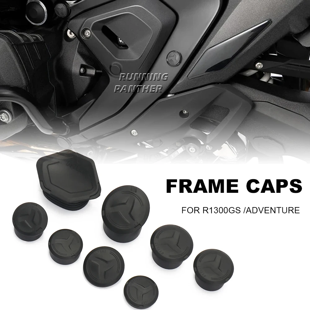 

NEW Motorcycle Frame Hole Cover Caps Plug Decorative Frame End Cap Set For BMW R1300GS R1300 R 1300 GS Adventure R 1300GS 2023-