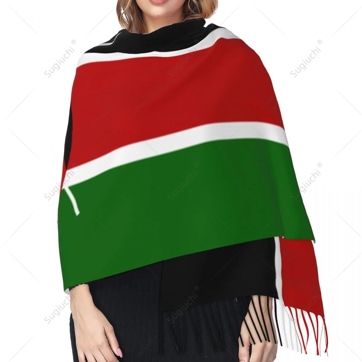 Kenya Flag Scarf Pashmina Warm Scarves Shawl Wrap Hijab Spring Winter Multifunction Unisex