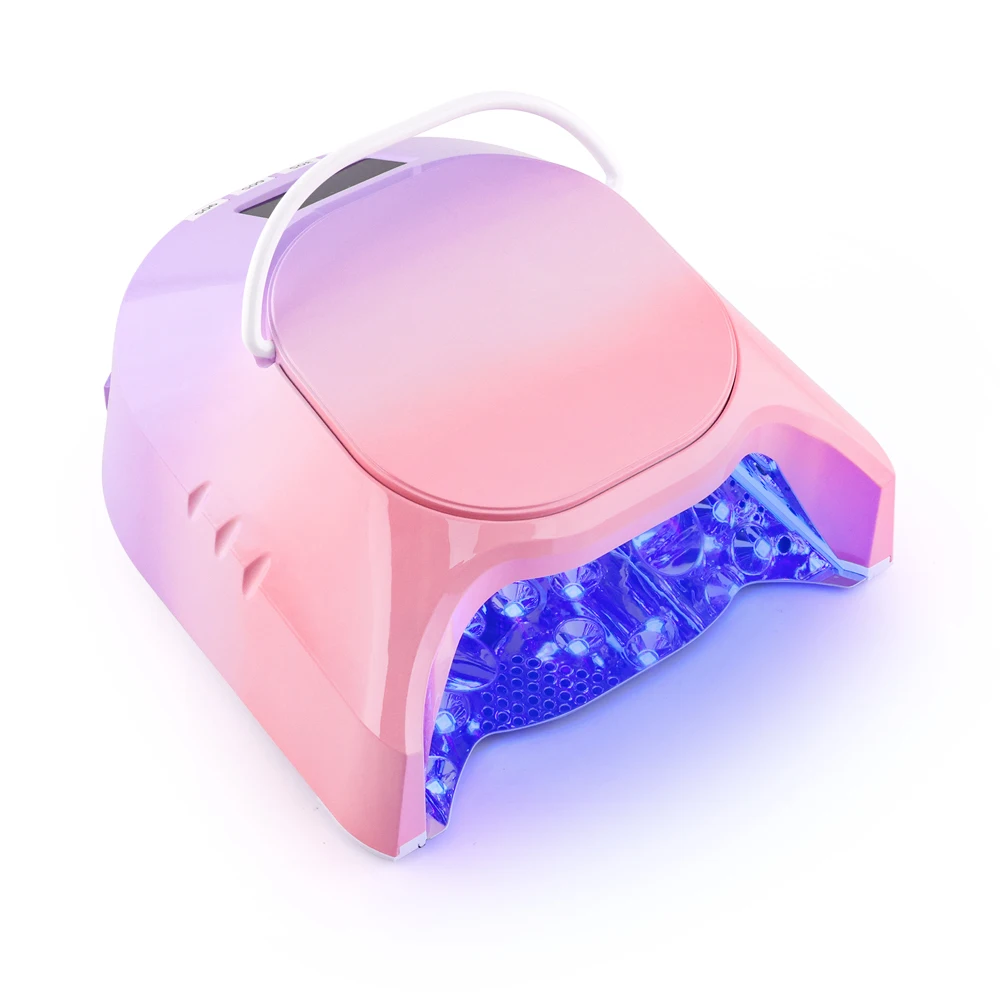 2024 New Arrival 86w pro cure wireless dual light rechargeable cordless sun uv led gel dryer nail lamp for salon manicure