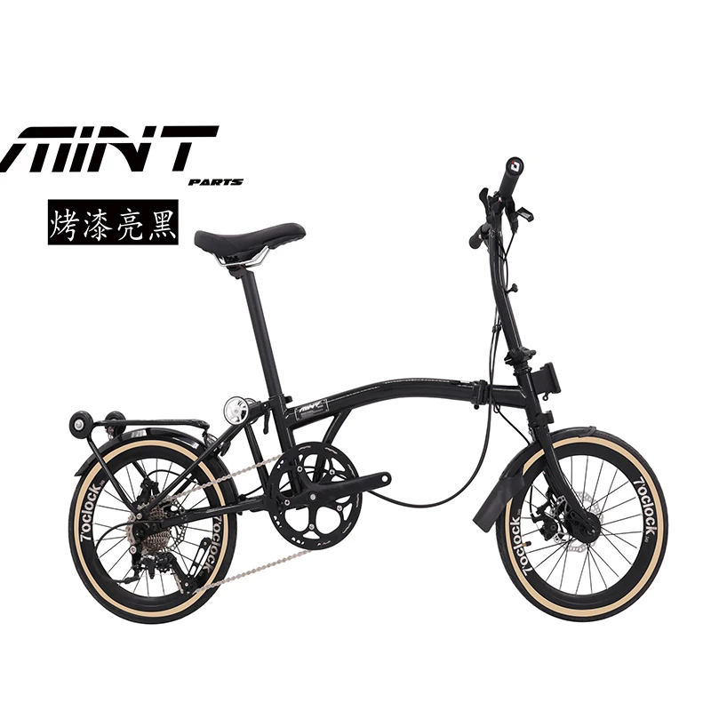 MINT T9D 16-Inch Triple-Folding Bike / Disc Brake 9-Speed Folding