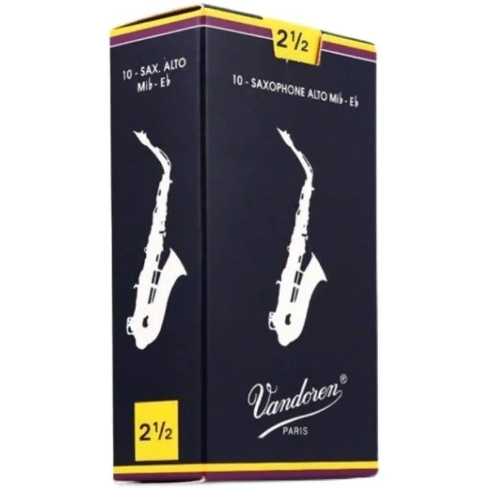 Heißer Verkauf: Vandoren Rot/Blaue Box Altsaxophonblätter (10 Stk.) / Tenorsaxophonblätter (5 Stk.) 2.0/2.5/3.0 – Musikinstrumentenblätter als Geschenk – Detail 4