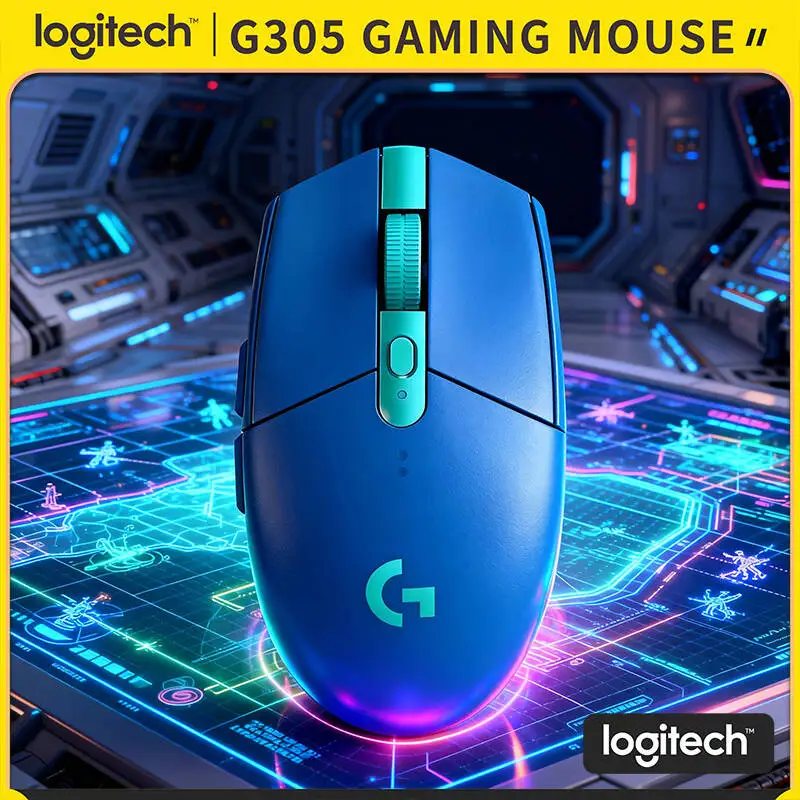 

Беспроводная игровая мышь Logitech G305, 12000 DPI HERO, 6 кнопок, 250 часов автономной работы, 99 г, выбор геймеров для ПК, Mac и ноутбуков