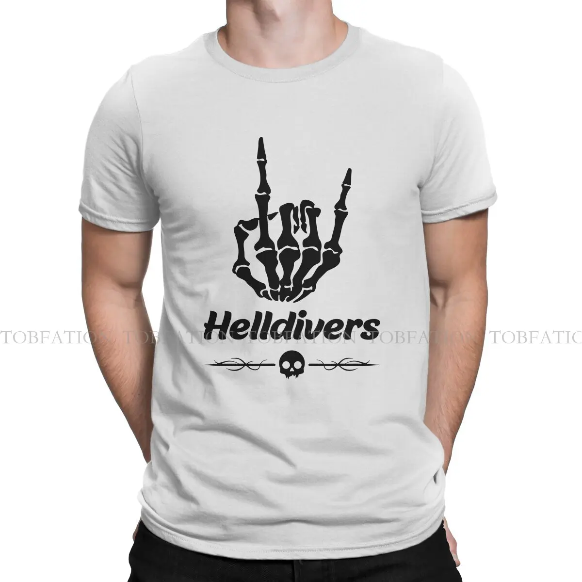 Helldivers Men's TShirt Rock Distinctive T Shirt 100% Cotton Graphic Sweatshirts Hipster