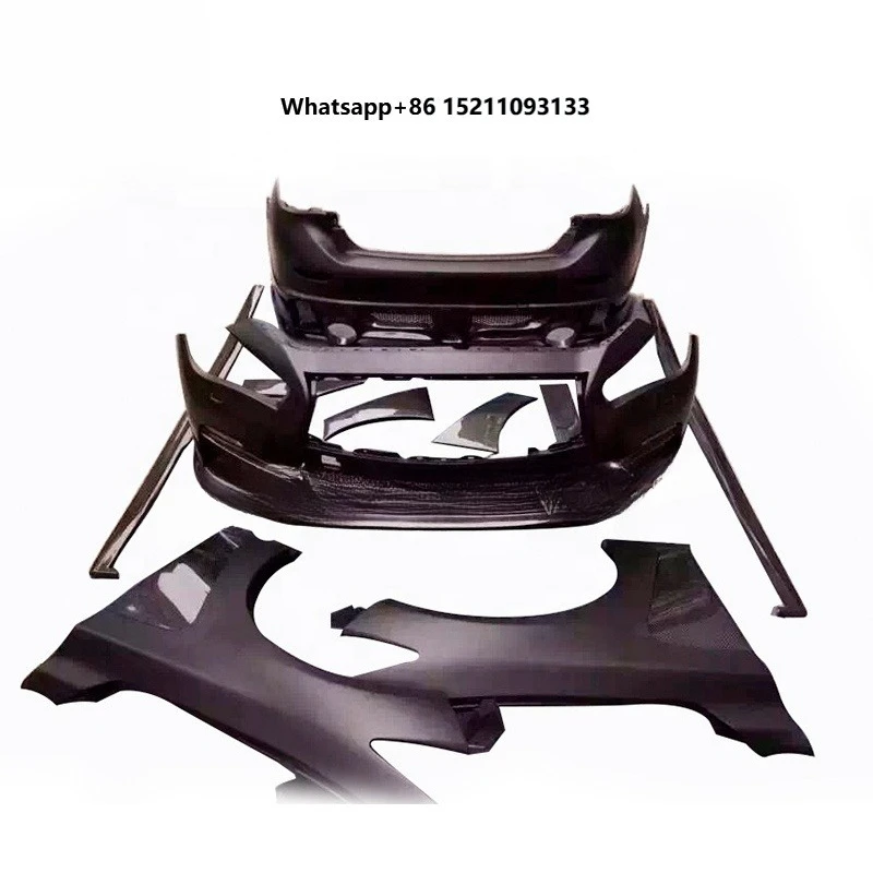 Carbon Fiber Mix Fiber Glass Car Bumper BodyKit Q50 Upgrade to EAU Style Big Body Kit