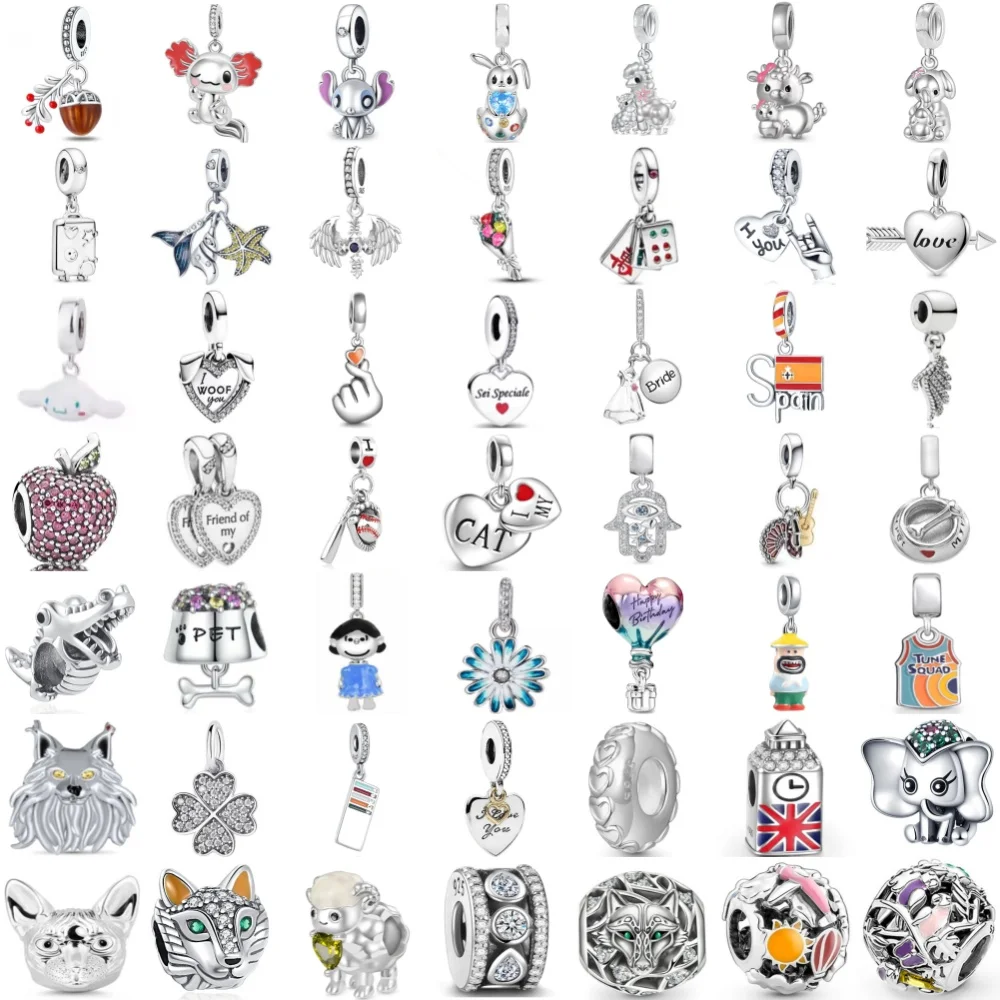 

Новые 925 серебряные овец, ромашки, воздушные шары, бусины, подвески, европейский оригинальный браслет, аксессуары «сделай сам», изысканные ювелирные изделия