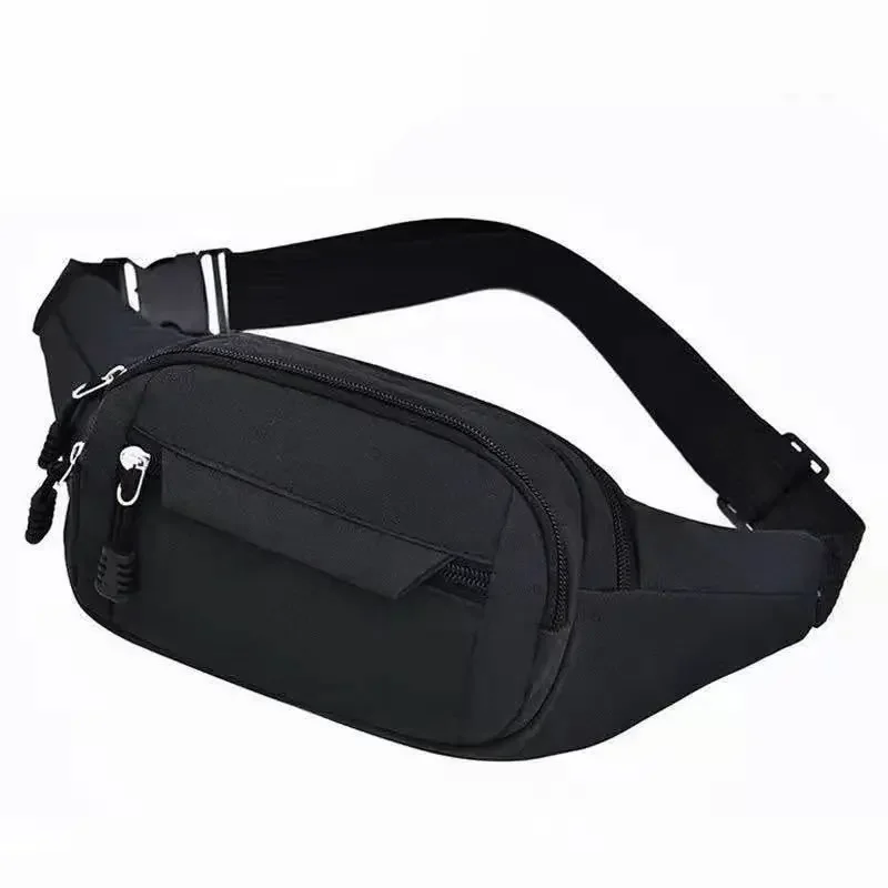 Sac de sport de plein air imperméable pour hommes, poudre de toile, sac de taille de style coréen, poudres fanny, bandoulière, sacs de gels pour hommes