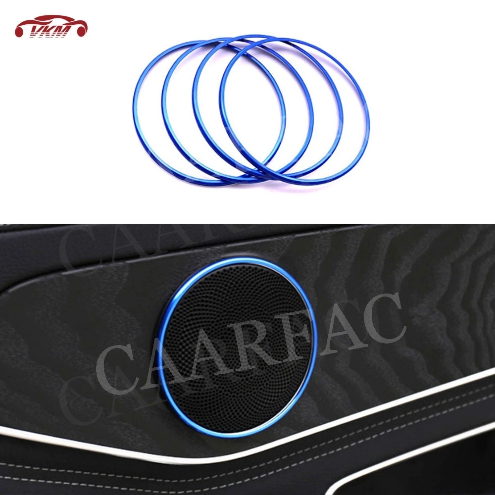 

ABS Material Door Horn Decoration Ring Auto Car Accessorise for Mercedes Benz C GLC E Class W205 X253 W213