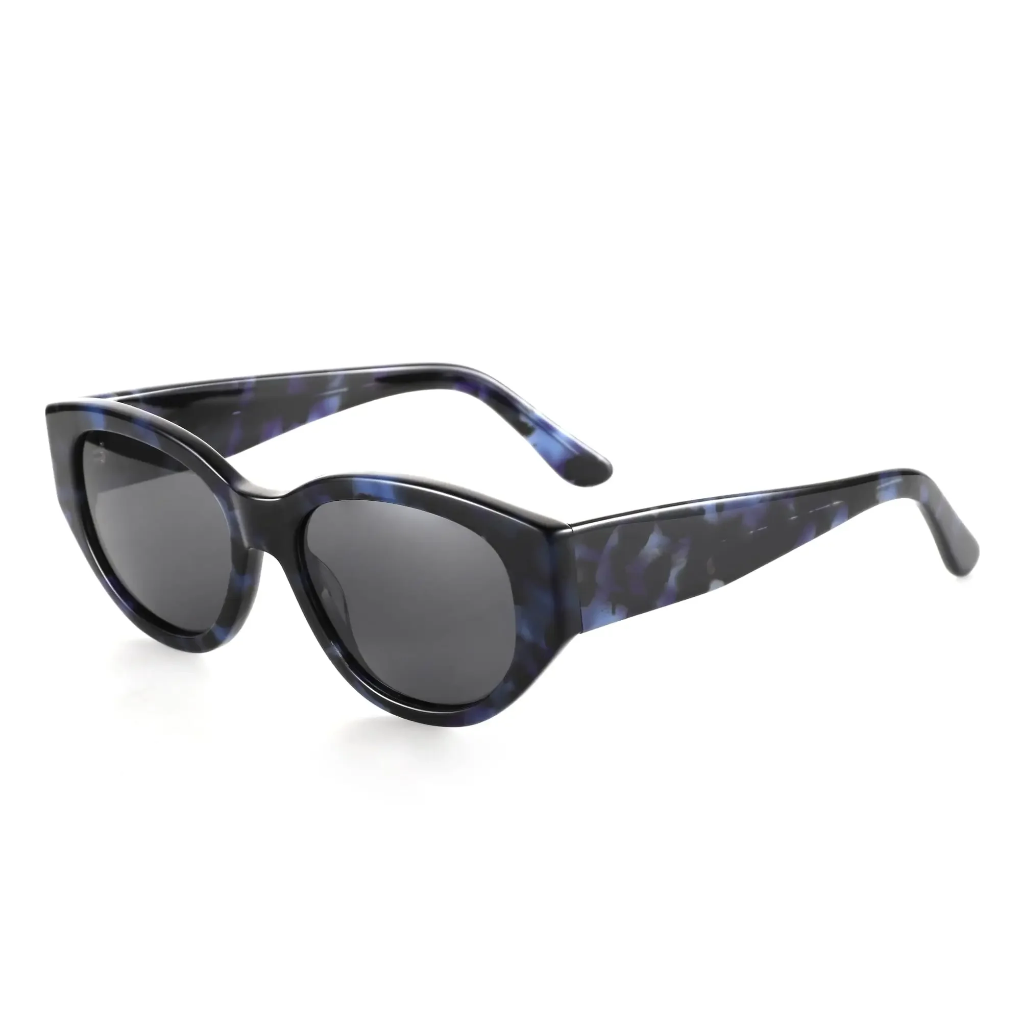 

BLUEMOKY Women Fashion Sunglasses Polarized UV400 Protection Trendy Acetate Cat Eye for Daily Vacation Wear
