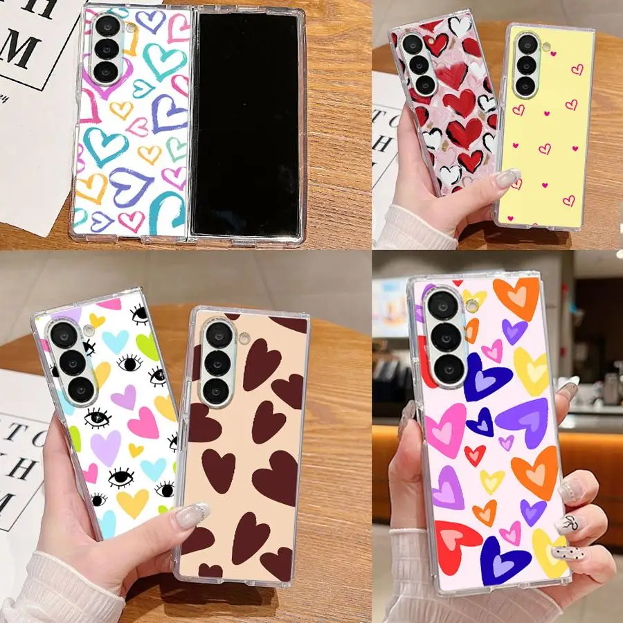 Transparent Soft Phone Cover Case for Samsung Galaxy Z Fold 8 Ultra Z Fold 7 6 5 4 3 ZFold3 ZFold5 ZFold6 ZFold7 ZFold4 Rainbow
