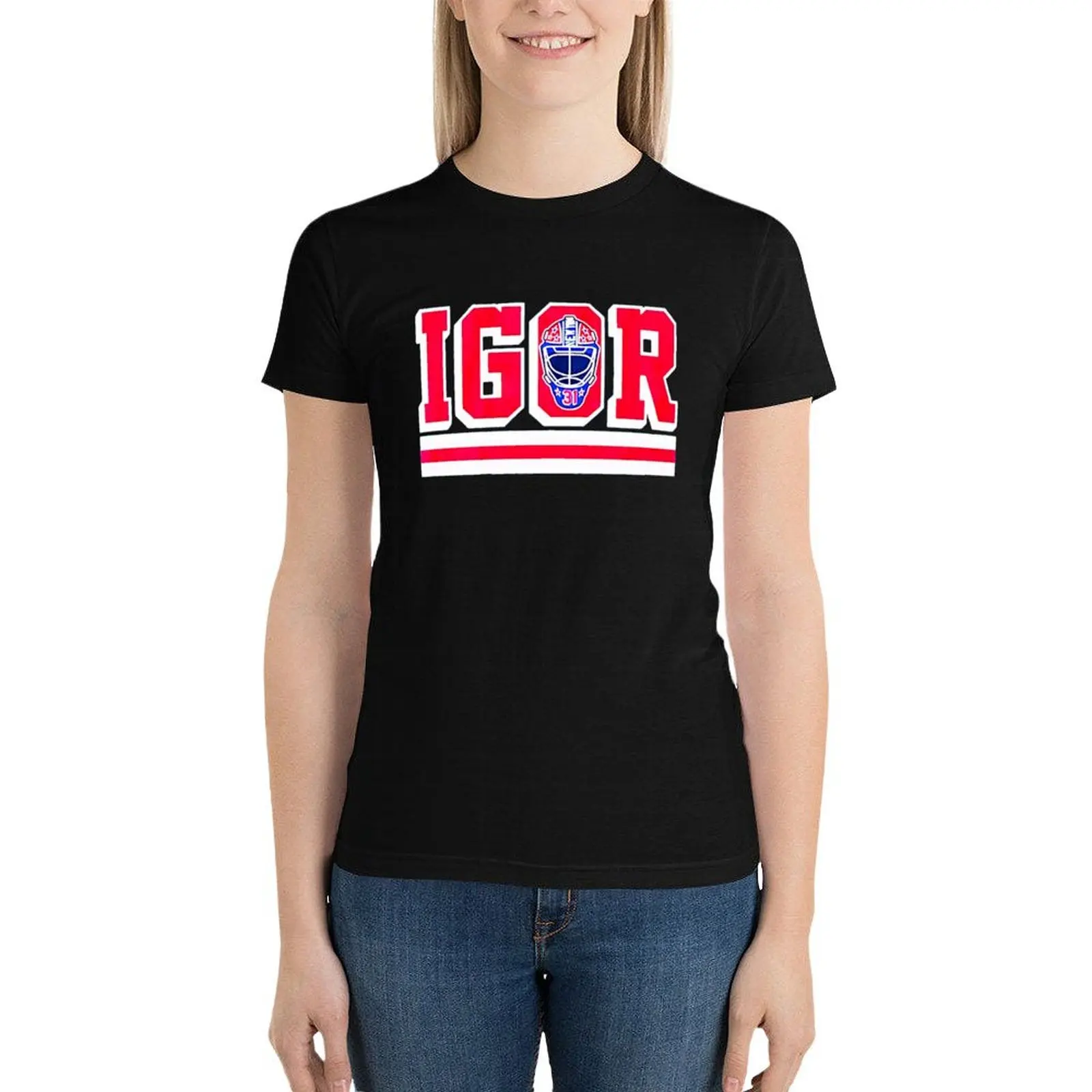 

Igor Shesterkin T-Shirt summer tops anime clothes funny cute tops t shirts for Women