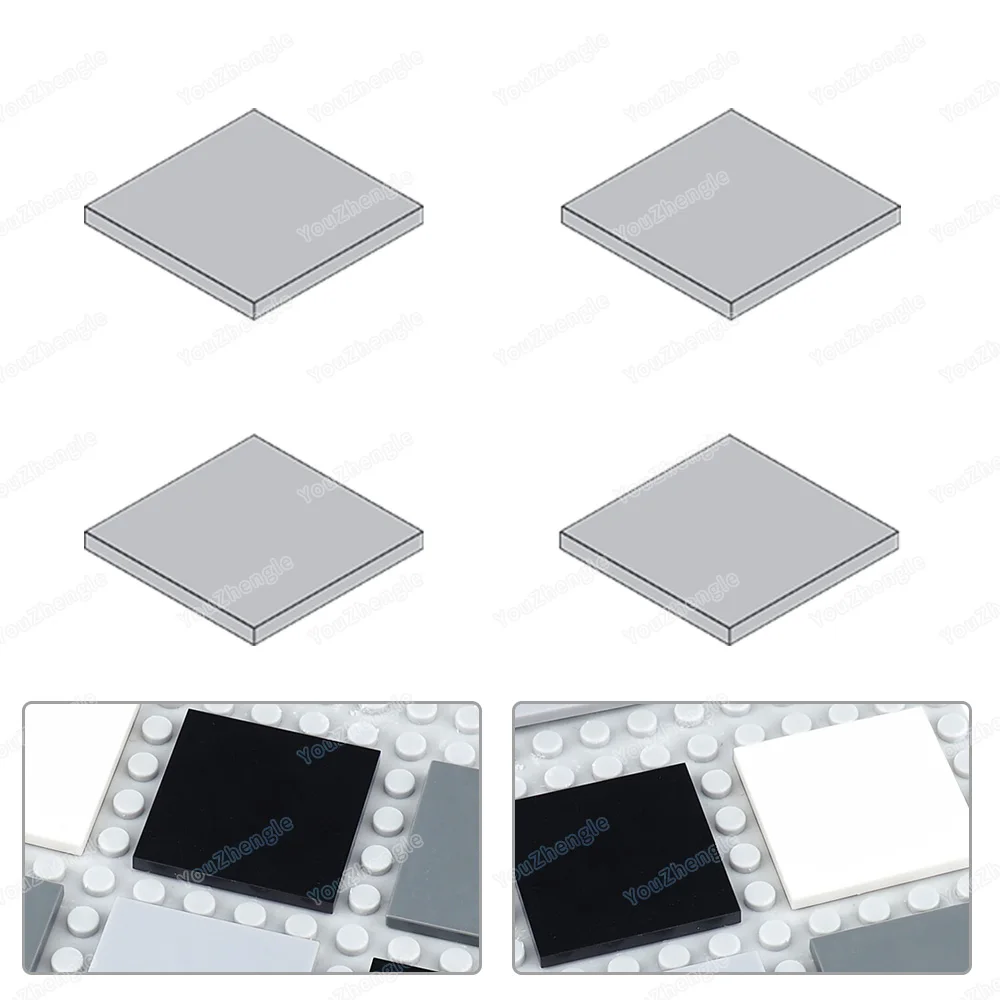 Klocki konstrukcyjne 1751, płytki 4x4, figurki MOC, seria Militarna, Scena z miasta, Akcesoria, Sceny, Modele, Części, Prezent, Zabawki DIY