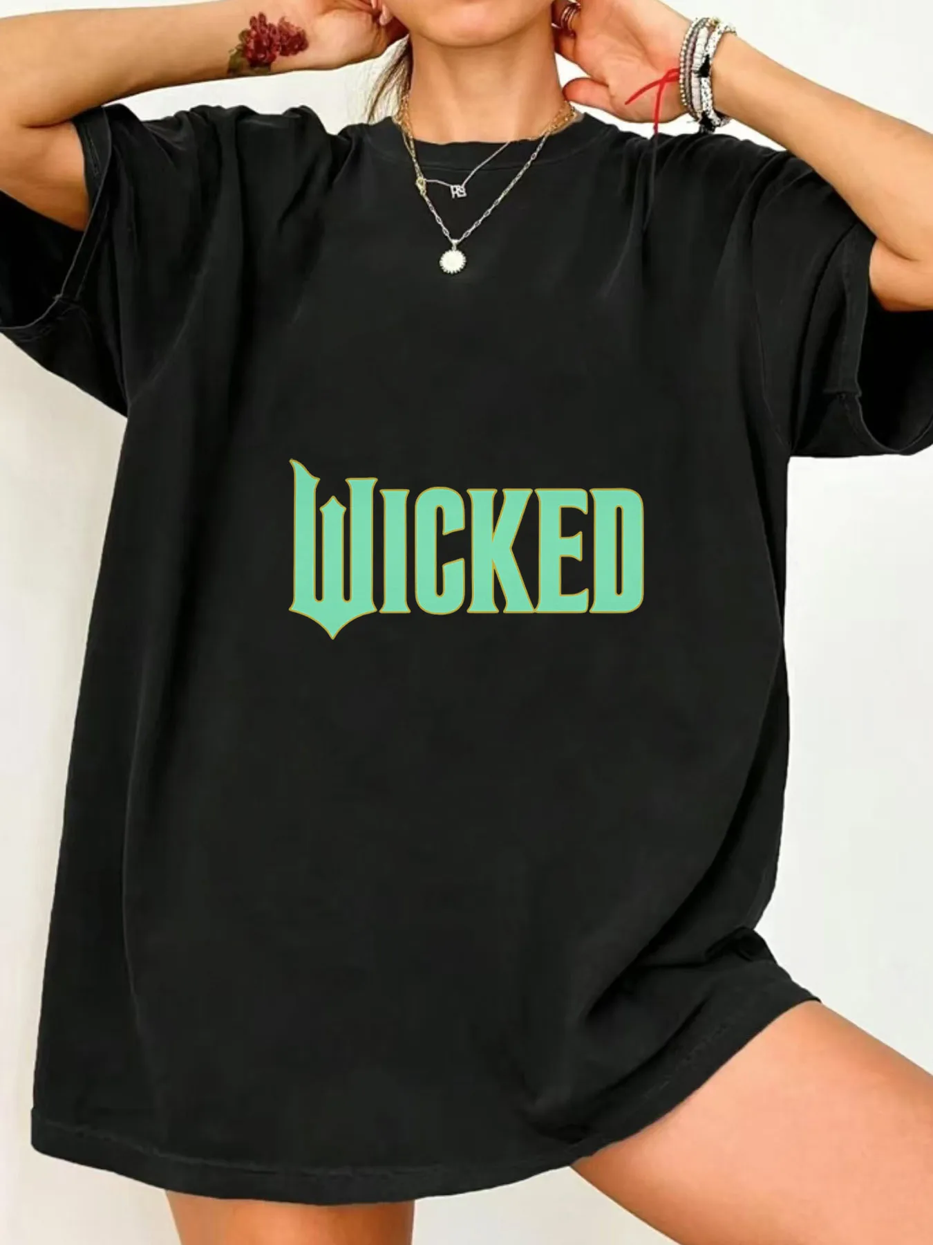 

【012391】 Женская футболка больших размеров с круглым вырезом и короткими рукавами, эластичными рукавами и модными принтами