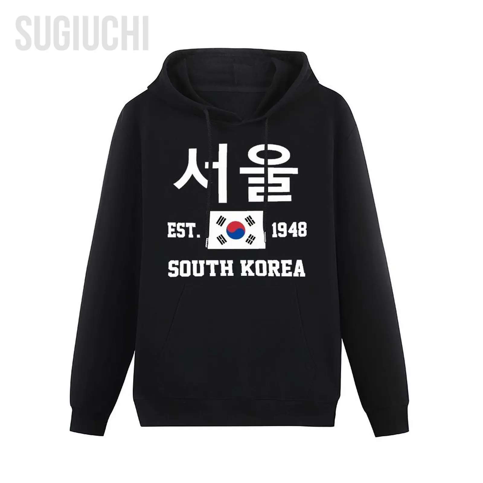 الرجال النساء هوديس كوريا الجنوبية EST.1948 سول سيول كابيتال هوديي البلوز مقنعين الهيب هوب البلوز القطن للجنسين