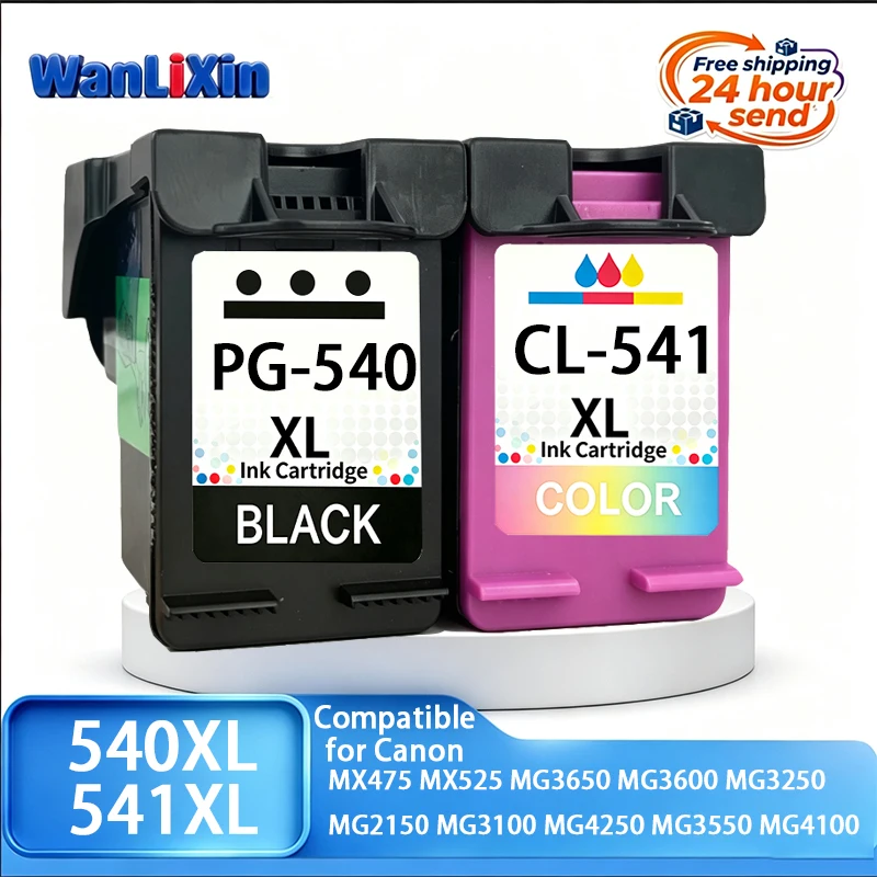 PG540 CL541 540XL 541XL Ink Cartridges Compatible for Canon MG2150 MG3250 MG4250 MG3550 MG3100 MG3650 MG3600 MG4100 MX475 MX525