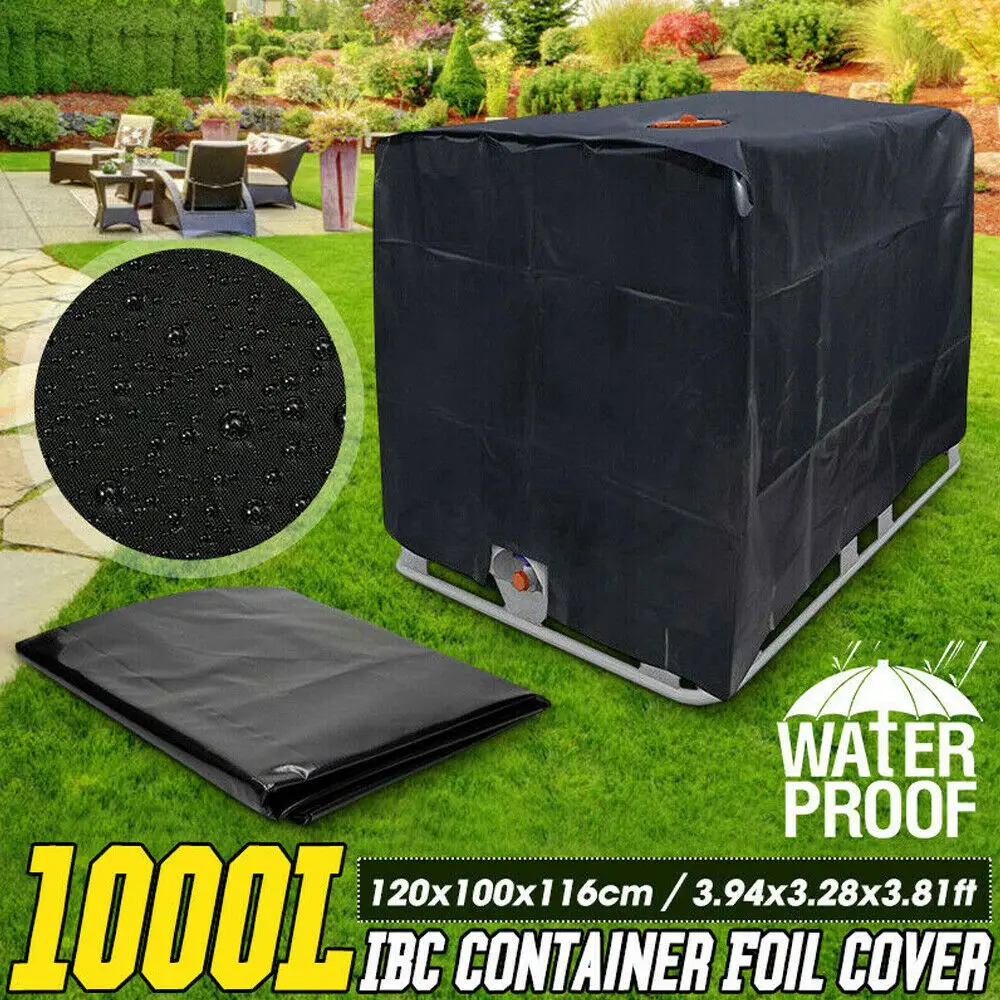 

120x100x116cm Outdoor Garden 1000 Litres IBC Water Container Cover Waterproof Dustproof Outdoor Water Tank Cover 4 Color