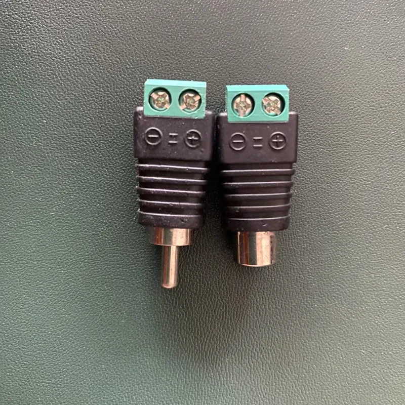 RCA Audio Luidsprekerconnector RCA Stekker Vrouwelijke Jack Draad Soldeervrije Press-on Spring Terminal Audio AV-kabeladapter