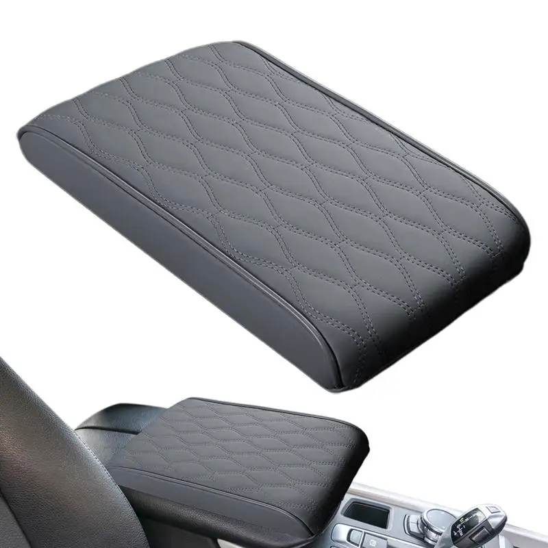 Car Armrest Box Mat Booster Cushion Center Console Cushion Pad For Arm Support Thick Armrest Cushion For Interior Spare Parts