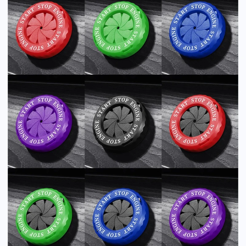 Car One-key Start Decorative Ring, Personalized Button Decorative Cover, Concealed Protection Cover for Switches
