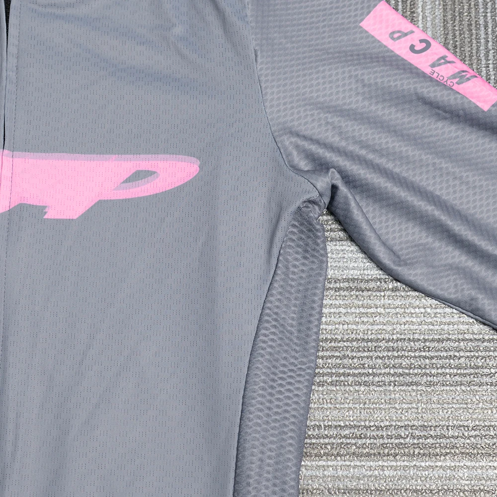 Herren Radsporttrikot Langarm Pro Team MTB Radsporttrikot Hochwertig Atmungsaktiv Slim Fit Fahrradbekleidung Radsporttrikot – Detail 4