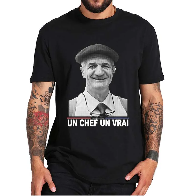 Jean Lassalle Politician T-shirt A Leader A Real Funny Design Fans Men's Clothing 100% Cotton Soft Summer T Shirt EU Size