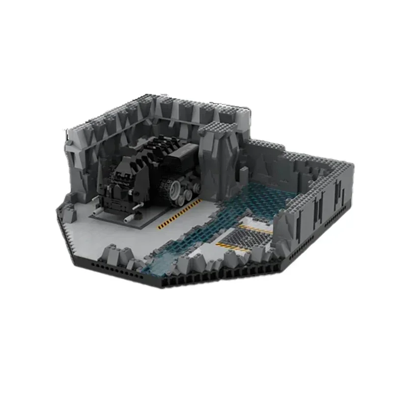 Popolare Hero Movie Modello Moc Mattoni da costruzione BatCave Dark Knight Tecnologia Blocchi modulari Regalo Giocattoli di Natale Set fai da te Assemblaggio