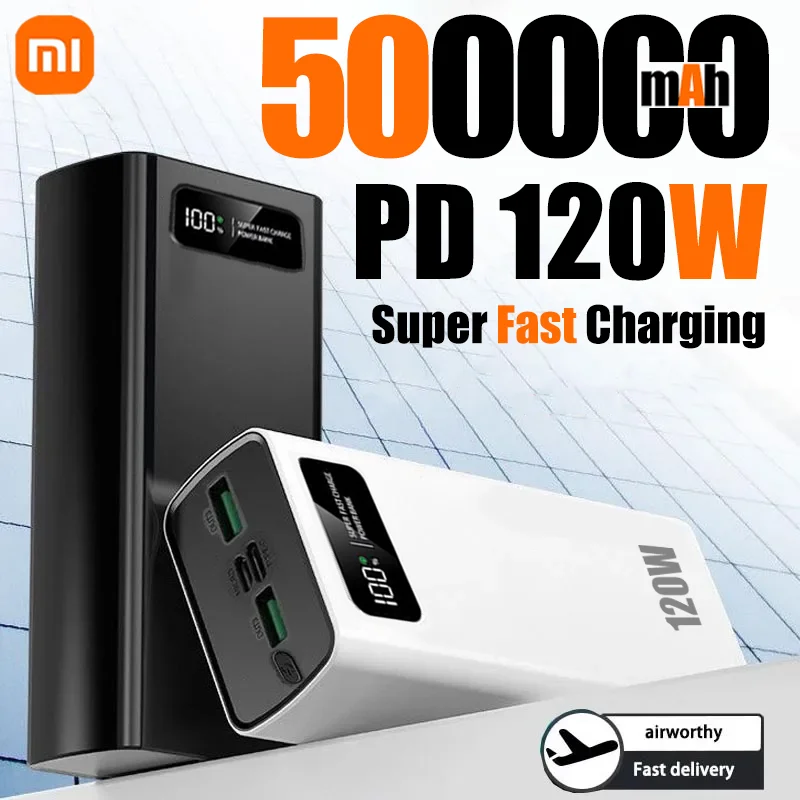 Xiaomi 200000 мАч светодиодный цифровой дисплей Power Bank высокой емкости 120 Вт сверхбыстрая зарядка портативный внешний аккумулятор для IPhone новый Xiaomi 200000 мАч светодиодный цифровой дисплей Power Bank высокой емкости 120 Вт сверхбыстрая зарядка портативный внешний аккумулятор для IPhone новый
