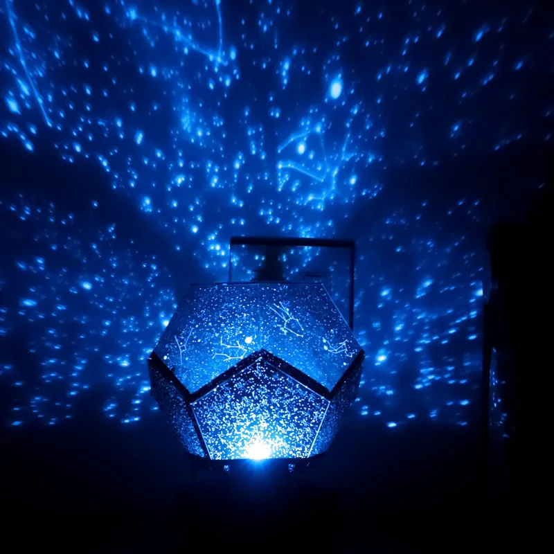 Proyector de luz de estrellas para niños, cielo estrellado Qixi, ambiente de sueño romántico, lámpara de noche pequeña XINGX para dormitorio