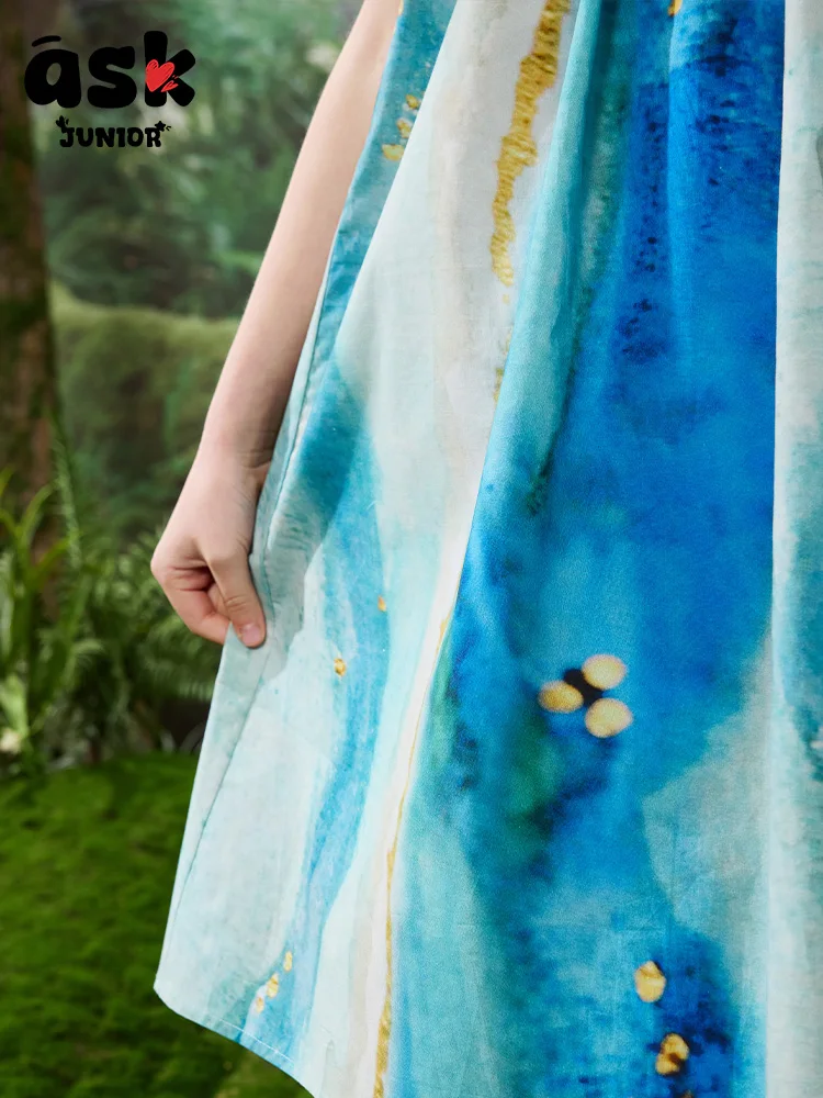 فستان بتصميم صيفي بأكمام طائرة صغيرة للفتيات من توين #6