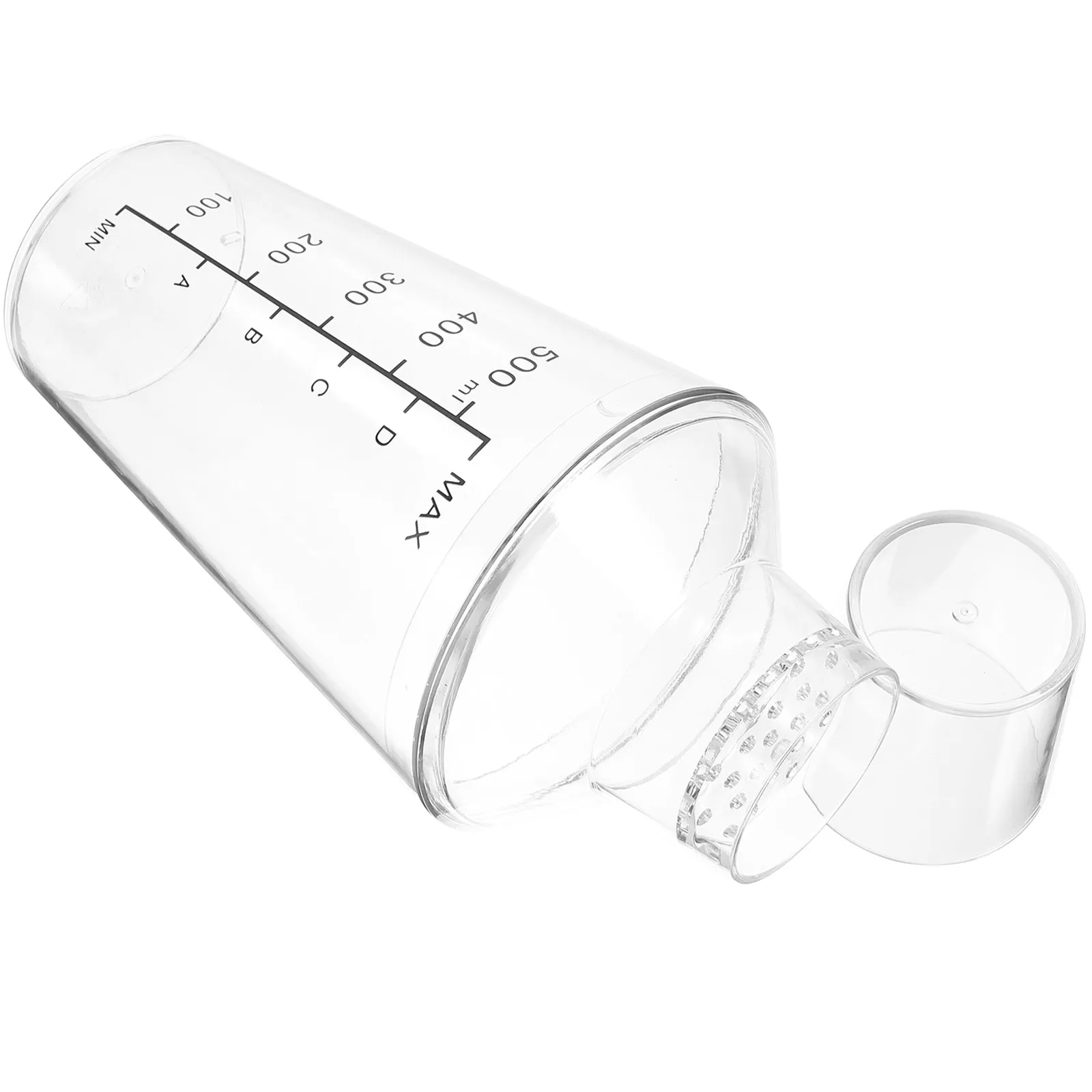 Cocktail Shaker Milk Tea Hand Shaker Transparent Drink Mixing Cup with Precise Measurement Scale for Bar Home Bartender Cold view 5