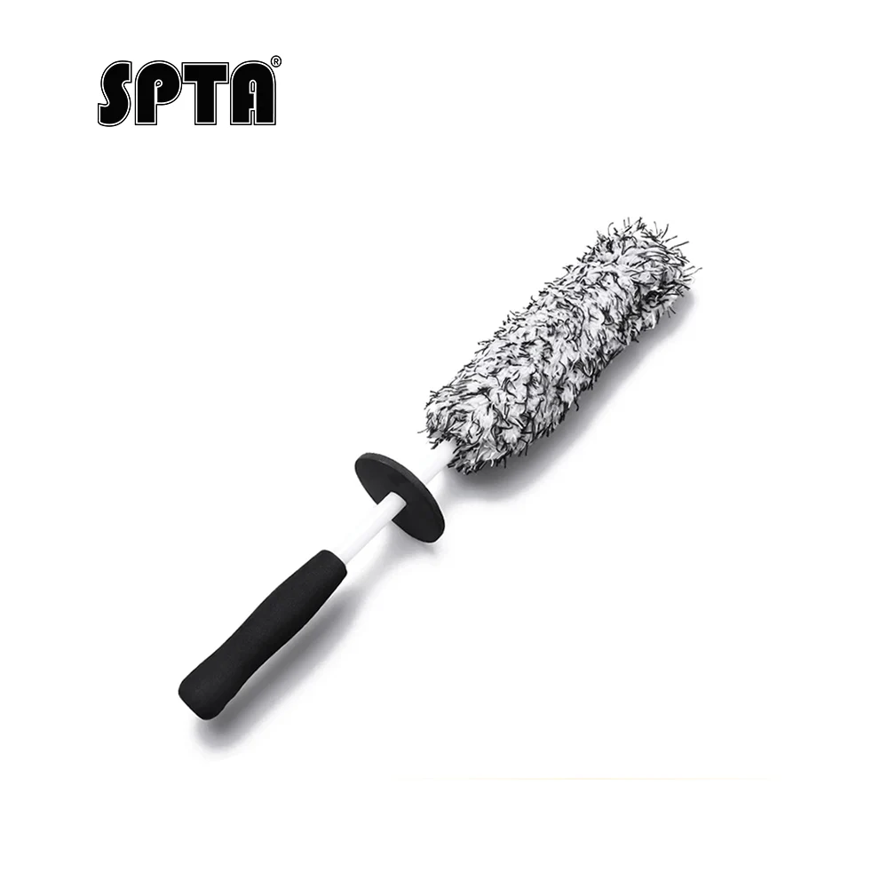 Car Wheel Cleaning Tire Brush Microfiber Car Long Reach Wheel Rim Detailing Brush Non Scratch Motorbike Rim Care Washing Tool