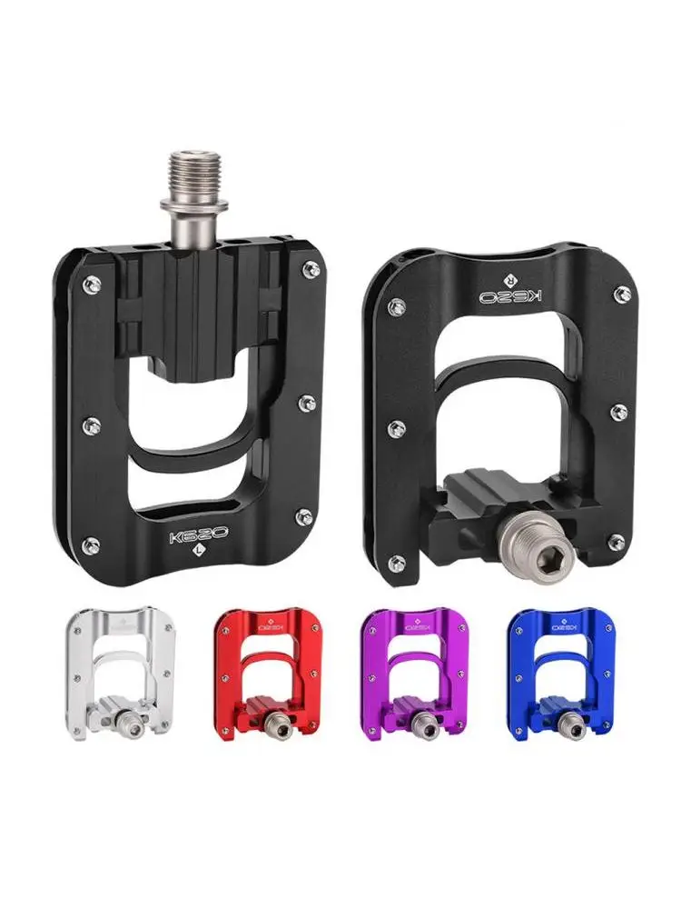 AliExpress NONE Aluminum Alloy Folding Bike Bearings Pedal 9/16inch Foldable Pedals For Brompton Folding Bike Mountain Road Bike Accessories