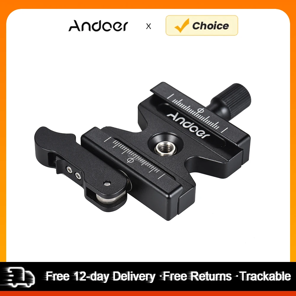 Andoer CL-50LS Aluminum Alloy Quick Release Clamp 1/4\