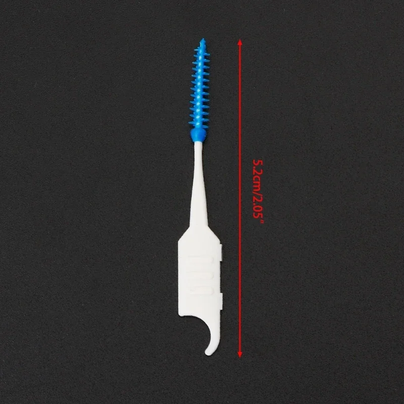 1 Set 40 pezzi doppio filo interdentale per l'igiene della testa spazzolino interdentale in Silicone dentale stuzzicadenti nuova vendita calda