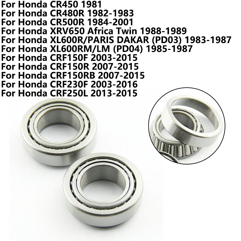 Motorcycle Steering Head Bearing Kit For Honda CR450 CR480R CR500R XRV650 XL600R XL600RM/LM  CRF150F  CRF150R  CRF150RB  CRF230F