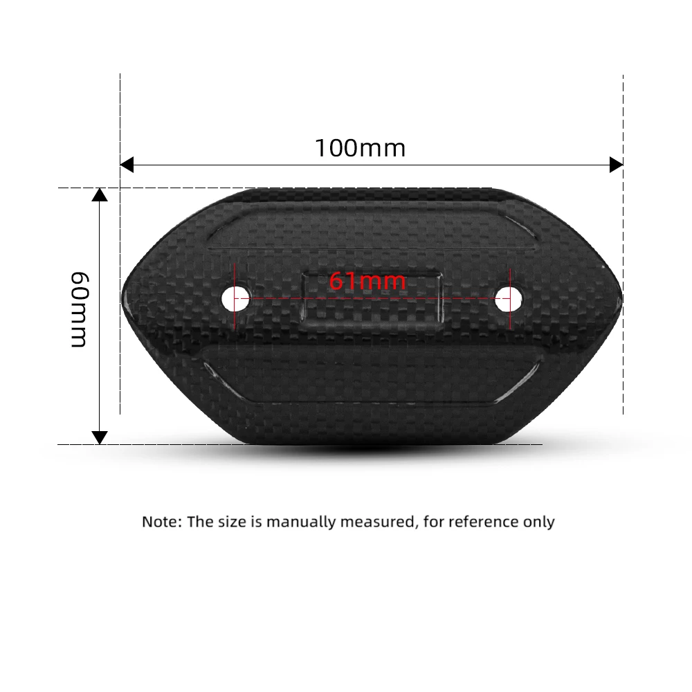 Motorcycle Exhaust Pipe Carbon Fiber Protector Heat Shield Cover Guard Anti-scalding Cover For CB650F Z900 TMAX530 CB400 XMAX300