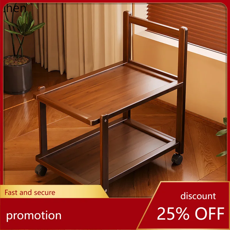 

YFY multi-tier rolling cart - mobile storage rack with wheels for living room, kitchen, and snack serving