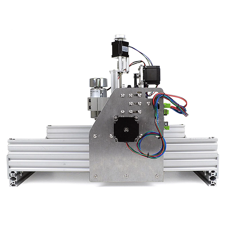 LY Smontato Pack FAI DA TE 2030 3 Assi Mini Router di CNC Incisore Macchina Per Incidere 500 MW 2500 mW 2 in 1 Motore Mandrino 300 W