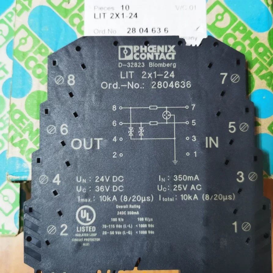 شحن مجاني ترويج فينيكس 2804636   LIT 2X1-24 عرام حامي البرق حامي للبيع في المخزون.