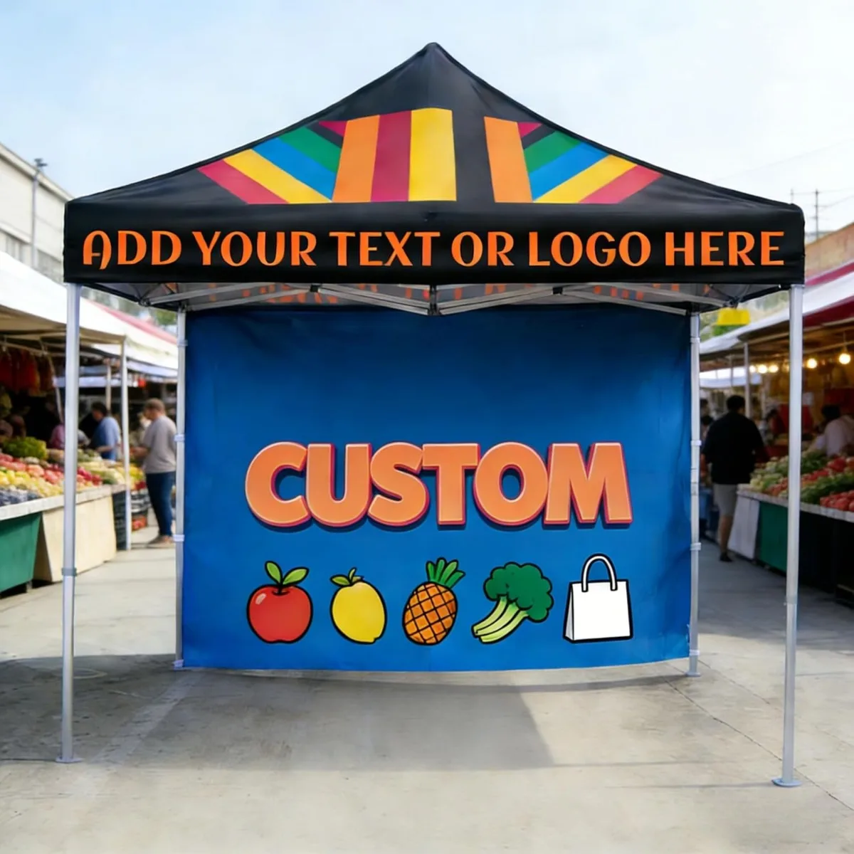 10x20 Canopy Top Replacement Custom Logo Printing Tent Cover for Trade Show Business Promotion Outdoor Events view 6