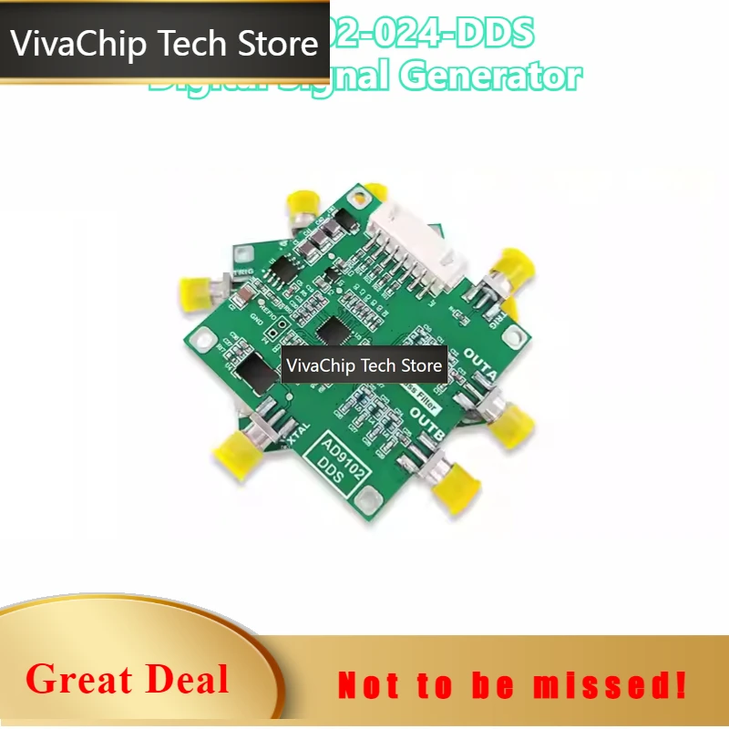 VivaChip TechAD9102 Digital Signal Generator Module 180MSPS Main Frequency, Arbitrary Waveform Generator, Frequency Combination